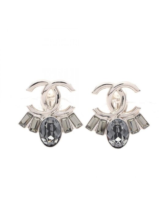Chanel Jewelry - Chanel Earrings CC Logo Stainless Steel